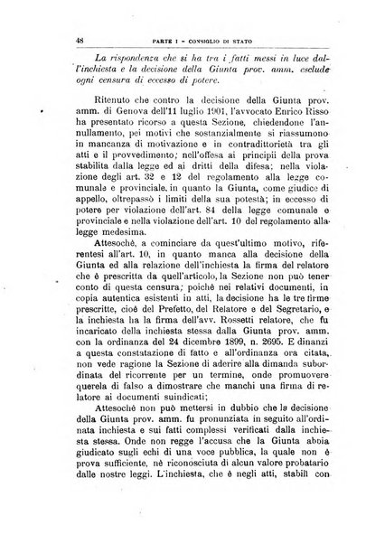 La giustizia amministrativa raccolta di decisioni e pareri del Consiglio di Stato, decisioni della Corte dei conti, sentenze della Cassazione di Roma, e decisioni delle Giunte provinciali amministrative