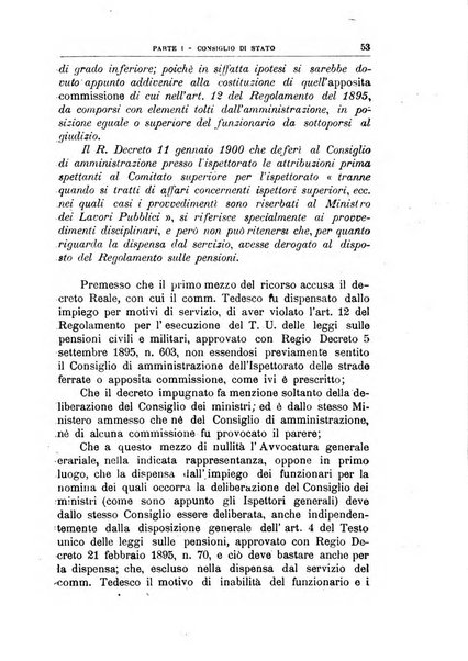 La giustizia amministrativa raccolta di decisioni e pareri del Consiglio di Stato, decisioni della Corte dei conti, sentenze della Cassazione di Roma, e decisioni delle Giunte provinciali amministrative