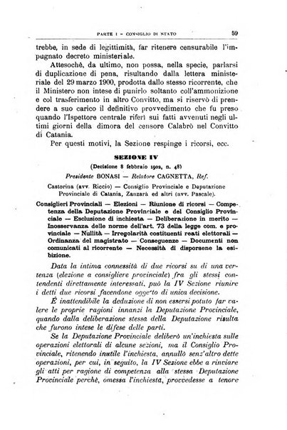 La giustizia amministrativa raccolta di decisioni e pareri del Consiglio di Stato, decisioni della Corte dei conti, sentenze della Cassazione di Roma, e decisioni delle Giunte provinciali amministrative