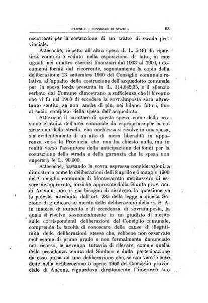 La giustizia amministrativa raccolta di decisioni e pareri del Consiglio di Stato, decisioni della Corte dei conti, sentenze della Cassazione di Roma, e decisioni delle Giunte provinciali amministrative