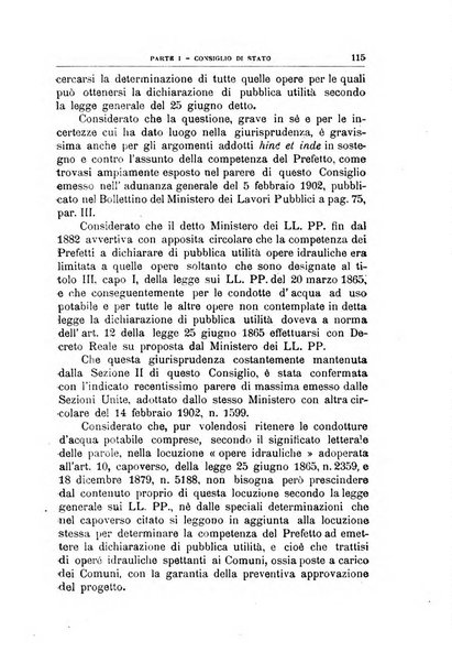 La giustizia amministrativa raccolta di decisioni e pareri del Consiglio di Stato, decisioni della Corte dei conti, sentenze della Cassazione di Roma, e decisioni delle Giunte provinciali amministrative