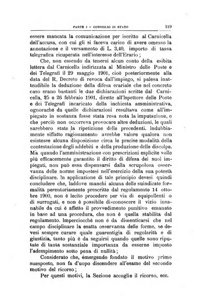 La giustizia amministrativa raccolta di decisioni e pareri del Consiglio di Stato, decisioni della Corte dei conti, sentenze della Cassazione di Roma, e decisioni delle Giunte provinciali amministrative