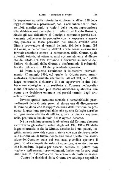 La giustizia amministrativa raccolta di decisioni e pareri del Consiglio di Stato, decisioni della Corte dei conti, sentenze della Cassazione di Roma, e decisioni delle Giunte provinciali amministrative