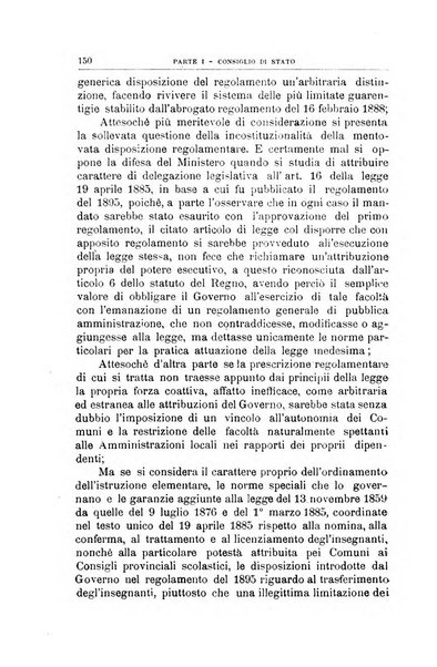 La giustizia amministrativa raccolta di decisioni e pareri del Consiglio di Stato, decisioni della Corte dei conti, sentenze della Cassazione di Roma, e decisioni delle Giunte provinciali amministrative