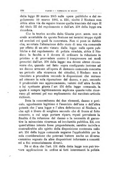 La giustizia amministrativa raccolta di decisioni e pareri del Consiglio di Stato, decisioni della Corte dei conti, sentenze della Cassazione di Roma, e decisioni delle Giunte provinciali amministrative