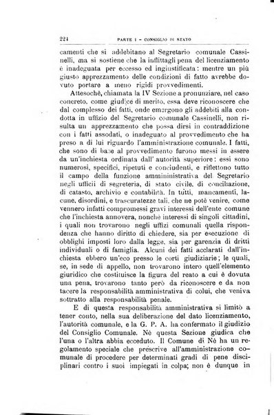 La giustizia amministrativa raccolta di decisioni e pareri del Consiglio di Stato, decisioni della Corte dei conti, sentenze della Cassazione di Roma, e decisioni delle Giunte provinciali amministrative