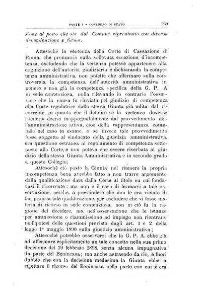 La giustizia amministrativa raccolta di decisioni e pareri del Consiglio di Stato, decisioni della Corte dei conti, sentenze della Cassazione di Roma, e decisioni delle Giunte provinciali amministrative