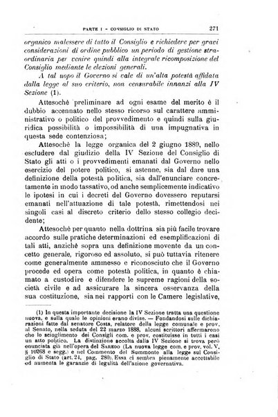 La giustizia amministrativa raccolta di decisioni e pareri del Consiglio di Stato, decisioni della Corte dei conti, sentenze della Cassazione di Roma, e decisioni delle Giunte provinciali amministrative