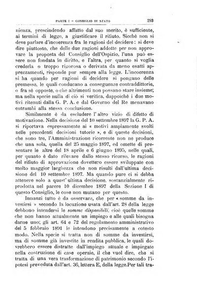 La giustizia amministrativa raccolta di decisioni e pareri del Consiglio di Stato, decisioni della Corte dei conti, sentenze della Cassazione di Roma, e decisioni delle Giunte provinciali amministrative