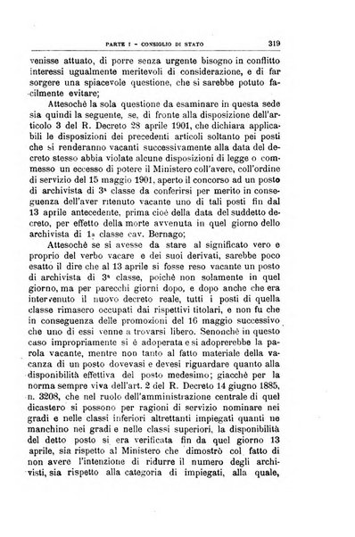 La giustizia amministrativa raccolta di decisioni e pareri del Consiglio di Stato, decisioni della Corte dei conti, sentenze della Cassazione di Roma, e decisioni delle Giunte provinciali amministrative