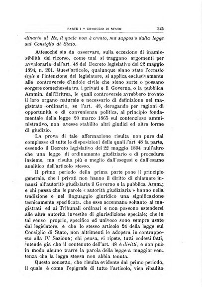 La giustizia amministrativa raccolta di decisioni e pareri del Consiglio di Stato, decisioni della Corte dei conti, sentenze della Cassazione di Roma, e decisioni delle Giunte provinciali amministrative