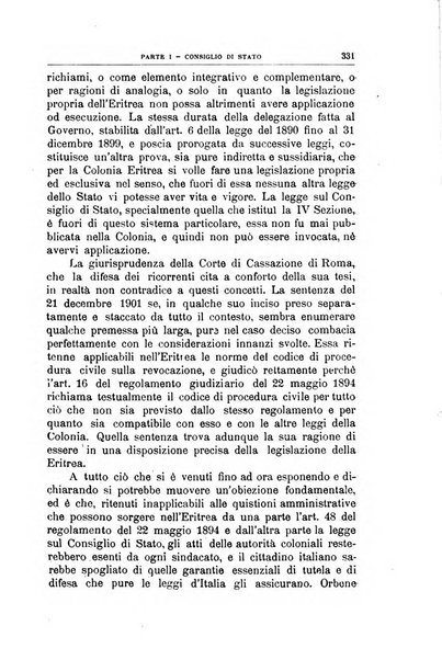 La giustizia amministrativa raccolta di decisioni e pareri del Consiglio di Stato, decisioni della Corte dei conti, sentenze della Cassazione di Roma, e decisioni delle Giunte provinciali amministrative