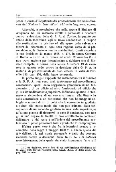 La giustizia amministrativa raccolta di decisioni e pareri del Consiglio di Stato, decisioni della Corte dei conti, sentenze della Cassazione di Roma, e decisioni delle Giunte provinciali amministrative