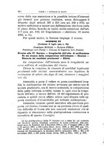 La giustizia amministrativa raccolta di decisioni e pareri del Consiglio di Stato, decisioni della Corte dei conti, sentenze della Cassazione di Roma, e decisioni delle Giunte provinciali amministrative