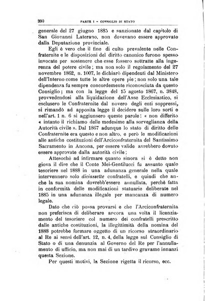 La giustizia amministrativa raccolta di decisioni e pareri del Consiglio di Stato, decisioni della Corte dei conti, sentenze della Cassazione di Roma, e decisioni delle Giunte provinciali amministrative