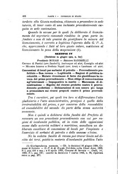 La giustizia amministrativa raccolta di decisioni e pareri del Consiglio di Stato, decisioni della Corte dei conti, sentenze della Cassazione di Roma, e decisioni delle Giunte provinciali amministrative