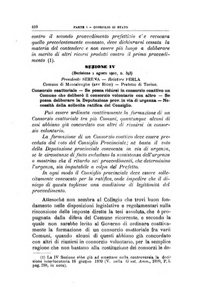 La giustizia amministrativa raccolta di decisioni e pareri del Consiglio di Stato, decisioni della Corte dei conti, sentenze della Cassazione di Roma, e decisioni delle Giunte provinciali amministrative