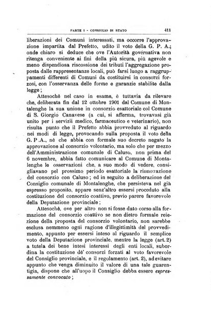 La giustizia amministrativa raccolta di decisioni e pareri del Consiglio di Stato, decisioni della Corte dei conti, sentenze della Cassazione di Roma, e decisioni delle Giunte provinciali amministrative