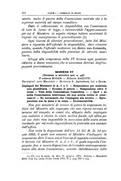 La giustizia amministrativa raccolta di decisioni e pareri del Consiglio di Stato, decisioni della Corte dei conti, sentenze della Cassazione di Roma, e decisioni delle Giunte provinciali amministrative