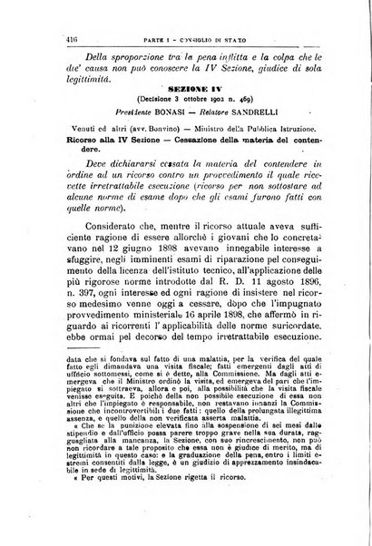 La giustizia amministrativa raccolta di decisioni e pareri del Consiglio di Stato, decisioni della Corte dei conti, sentenze della Cassazione di Roma, e decisioni delle Giunte provinciali amministrative