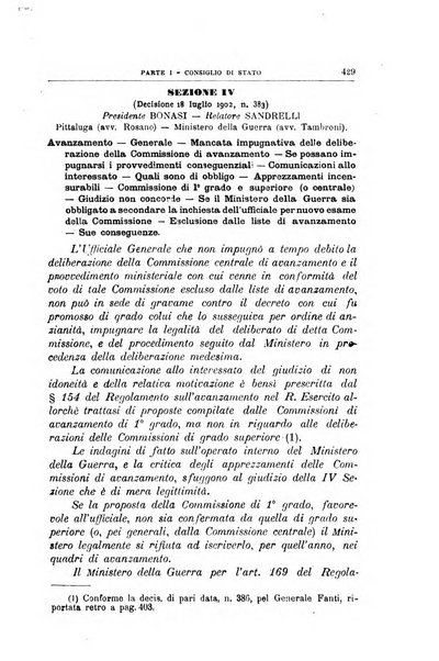 La giustizia amministrativa raccolta di decisioni e pareri del Consiglio di Stato, decisioni della Corte dei conti, sentenze della Cassazione di Roma, e decisioni delle Giunte provinciali amministrative