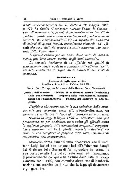 La giustizia amministrativa raccolta di decisioni e pareri del Consiglio di Stato, decisioni della Corte dei conti, sentenze della Cassazione di Roma, e decisioni delle Giunte provinciali amministrative