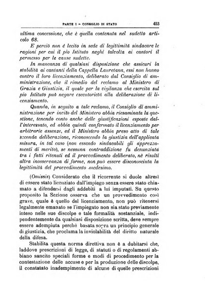 La giustizia amministrativa raccolta di decisioni e pareri del Consiglio di Stato, decisioni della Corte dei conti, sentenze della Cassazione di Roma, e decisioni delle Giunte provinciali amministrative