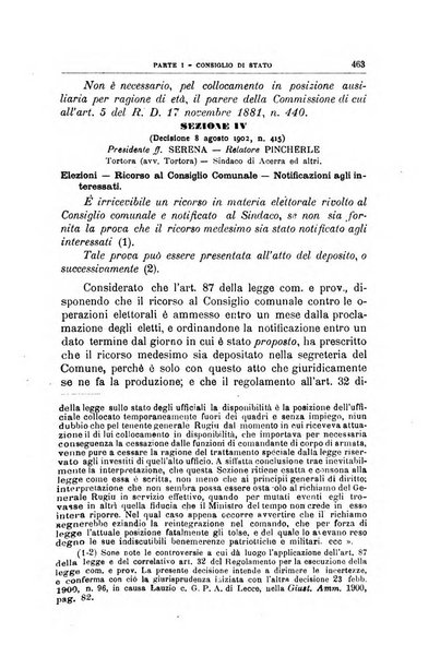 La giustizia amministrativa raccolta di decisioni e pareri del Consiglio di Stato, decisioni della Corte dei conti, sentenze della Cassazione di Roma, e decisioni delle Giunte provinciali amministrative