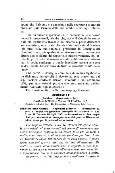 La giustizia amministrativa raccolta di decisioni e pareri del Consiglio di Stato, decisioni della Corte dei conti, sentenze della Cassazione di Roma, e decisioni delle Giunte provinciali amministrative