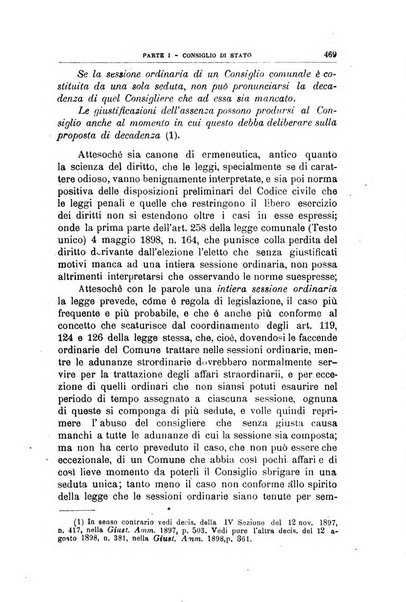 La giustizia amministrativa raccolta di decisioni e pareri del Consiglio di Stato, decisioni della Corte dei conti, sentenze della Cassazione di Roma, e decisioni delle Giunte provinciali amministrative