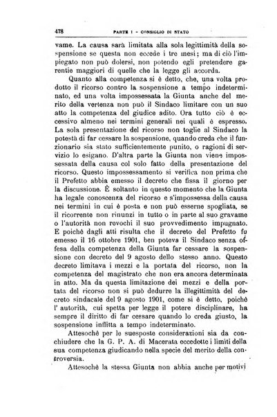 La giustizia amministrativa raccolta di decisioni e pareri del Consiglio di Stato, decisioni della Corte dei conti, sentenze della Cassazione di Roma, e decisioni delle Giunte provinciali amministrative