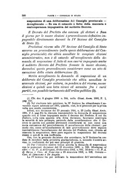 La giustizia amministrativa raccolta di decisioni e pareri del Consiglio di Stato, decisioni della Corte dei conti, sentenze della Cassazione di Roma, e decisioni delle Giunte provinciali amministrative