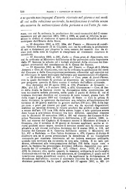 La giustizia amministrativa raccolta di decisioni e pareri del Consiglio di Stato, decisioni della Corte dei conti, sentenze della Cassazione di Roma, e decisioni delle Giunte provinciali amministrative