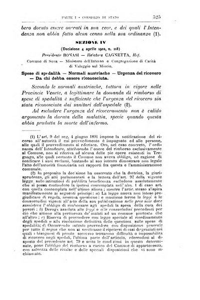 La giustizia amministrativa raccolta di decisioni e pareri del Consiglio di Stato, decisioni della Corte dei conti, sentenze della Cassazione di Roma, e decisioni delle Giunte provinciali amministrative