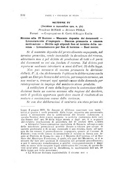 La giustizia amministrativa raccolta di decisioni e pareri del Consiglio di Stato, decisioni della Corte dei conti, sentenze della Cassazione di Roma, e decisioni delle Giunte provinciali amministrative