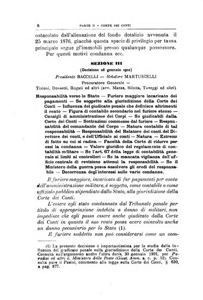 La giustizia amministrativa raccolta di decisioni e pareri del Consiglio di Stato, decisioni della Corte dei conti, sentenze della Cassazione di Roma, e decisioni delle Giunte provinciali amministrative