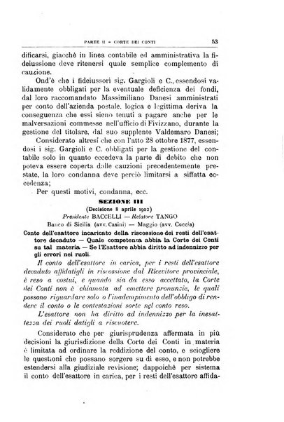 La giustizia amministrativa raccolta di decisioni e pareri del Consiglio di Stato, decisioni della Corte dei conti, sentenze della Cassazione di Roma, e decisioni delle Giunte provinciali amministrative