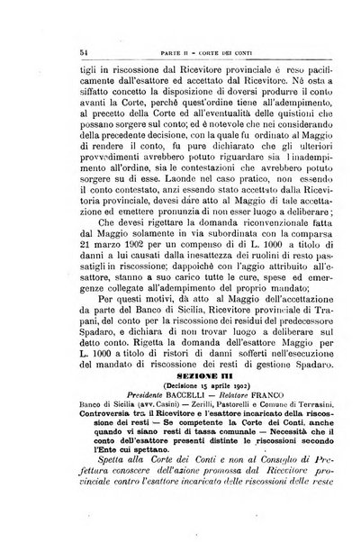 La giustizia amministrativa raccolta di decisioni e pareri del Consiglio di Stato, decisioni della Corte dei conti, sentenze della Cassazione di Roma, e decisioni delle Giunte provinciali amministrative