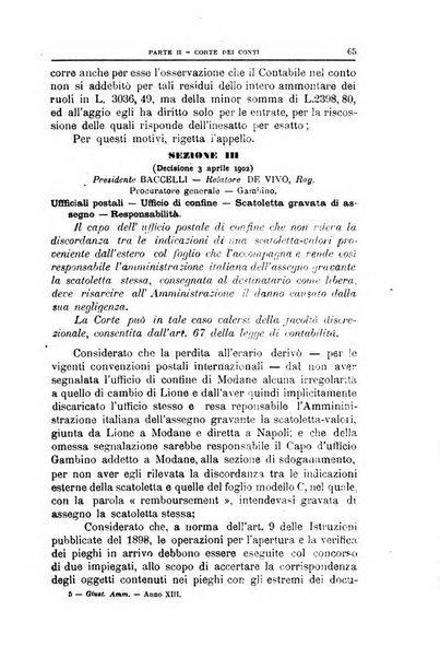 La giustizia amministrativa raccolta di decisioni e pareri del Consiglio di Stato, decisioni della Corte dei conti, sentenze della Cassazione di Roma, e decisioni delle Giunte provinciali amministrative