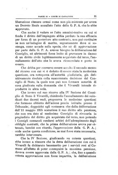 La giustizia amministrativa raccolta di decisioni e pareri del Consiglio di Stato, decisioni della Corte dei conti, sentenze della Cassazione di Roma, e decisioni delle Giunte provinciali amministrative