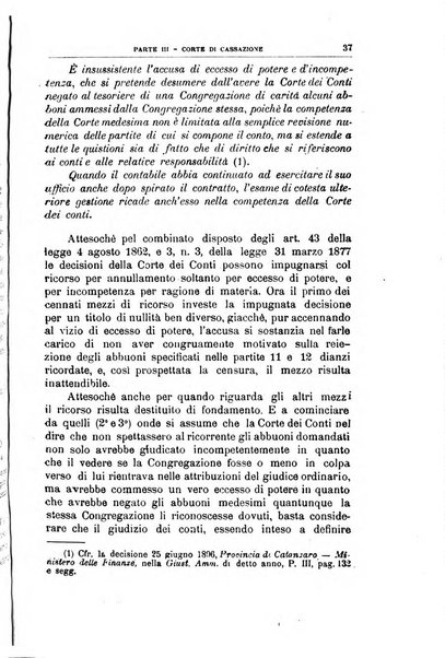 La giustizia amministrativa raccolta di decisioni e pareri del Consiglio di Stato, decisioni della Corte dei conti, sentenze della Cassazione di Roma, e decisioni delle Giunte provinciali amministrative