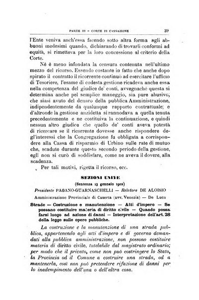 La giustizia amministrativa raccolta di decisioni e pareri del Consiglio di Stato, decisioni della Corte dei conti, sentenze della Cassazione di Roma, e decisioni delle Giunte provinciali amministrative