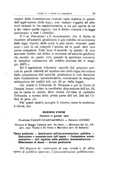 La giustizia amministrativa raccolta di decisioni e pareri del Consiglio di Stato, decisioni della Corte dei conti, sentenze della Cassazione di Roma, e decisioni delle Giunte provinciali amministrative