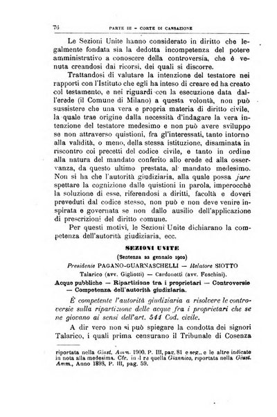 La giustizia amministrativa raccolta di decisioni e pareri del Consiglio di Stato, decisioni della Corte dei conti, sentenze della Cassazione di Roma, e decisioni delle Giunte provinciali amministrative