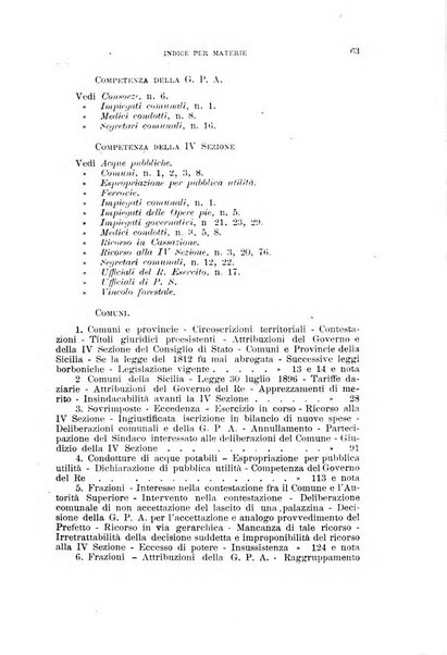 La giustizia amministrativa raccolta di decisioni e pareri del Consiglio di Stato, decisioni della Corte dei conti, sentenze della Cassazione di Roma, e decisioni delle Giunte provinciali amministrative