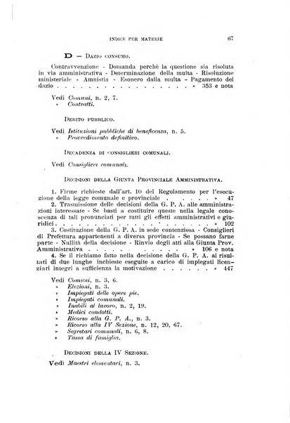 La giustizia amministrativa raccolta di decisioni e pareri del Consiglio di Stato, decisioni della Corte dei conti, sentenze della Cassazione di Roma, e decisioni delle Giunte provinciali amministrative