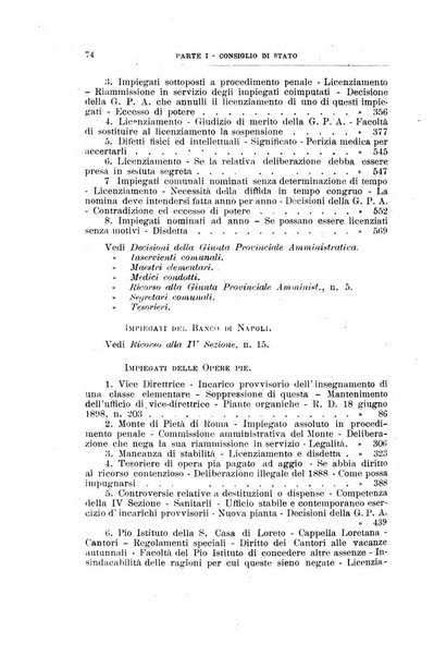 La giustizia amministrativa raccolta di decisioni e pareri del Consiglio di Stato, decisioni della Corte dei conti, sentenze della Cassazione di Roma, e decisioni delle Giunte provinciali amministrative