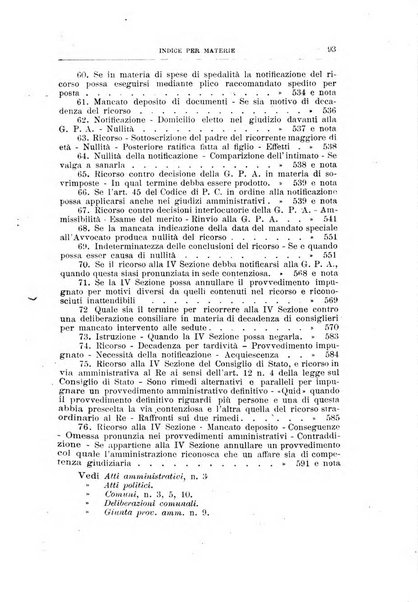 La giustizia amministrativa raccolta di decisioni e pareri del Consiglio di Stato, decisioni della Corte dei conti, sentenze della Cassazione di Roma, e decisioni delle Giunte provinciali amministrative