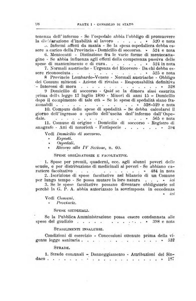 La giustizia amministrativa raccolta di decisioni e pareri del Consiglio di Stato, decisioni della Corte dei conti, sentenze della Cassazione di Roma, e decisioni delle Giunte provinciali amministrative