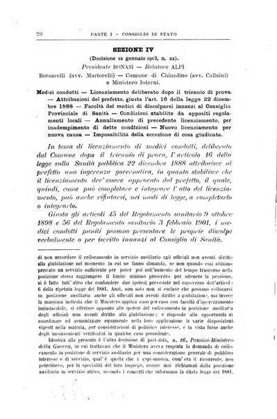 La giustizia amministrativa raccolta di decisioni e pareri del Consiglio di Stato, decisioni della Corte dei conti, sentenze della Cassazione di Roma, e decisioni delle Giunte provinciali amministrative